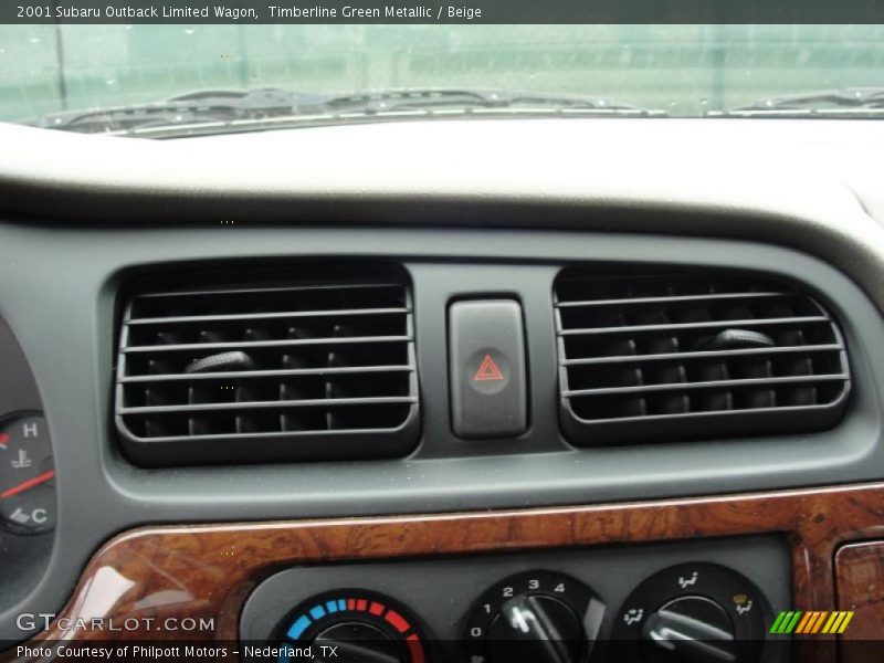 Timberline Green Metallic / Beige 2001 Subaru Outback Limited Wagon