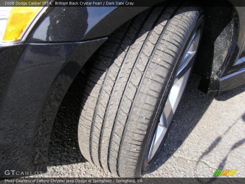 Brilliant Black Crystal Pearl / Dark Slate Gray 2008 Dodge Caliber SRT4