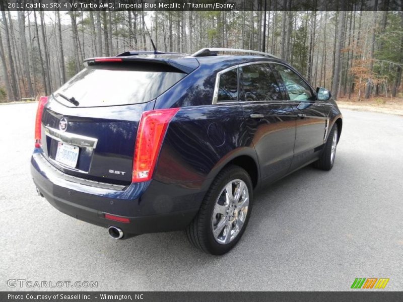 Imperial Blue Metallic / Titanium/Ebony 2011 Cadillac SRX 4 V6 Turbo AWD