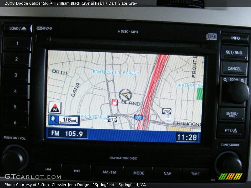 Brilliant Black Crystal Pearl / Dark Slate Gray 2008 Dodge Caliber SRT4