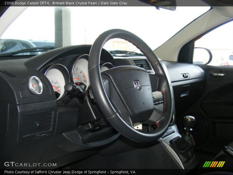 Brilliant Black Crystal Pearl / Dark Slate Gray 2008 Dodge Caliber SRT4