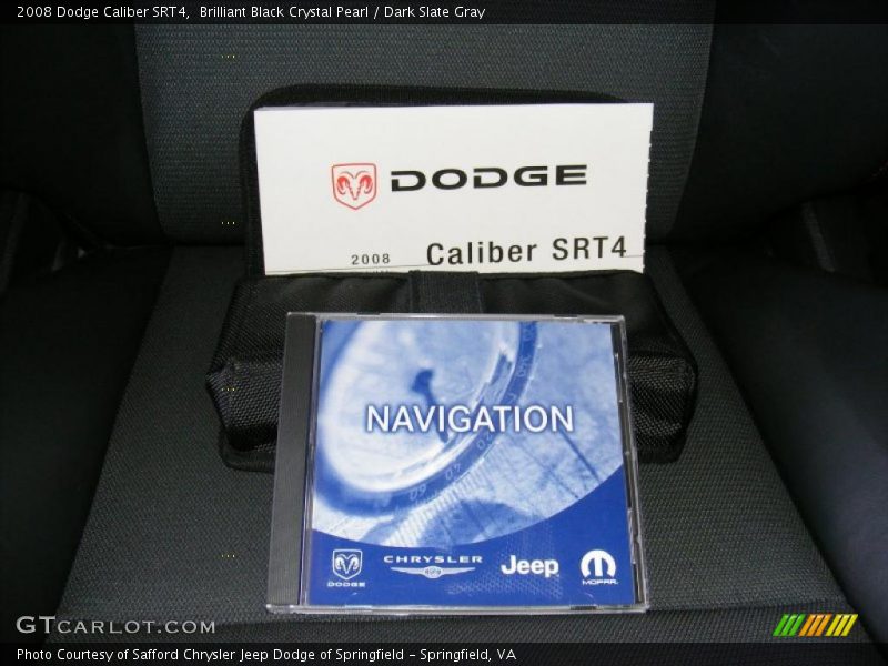 Brilliant Black Crystal Pearl / Dark Slate Gray 2008 Dodge Caliber SRT4