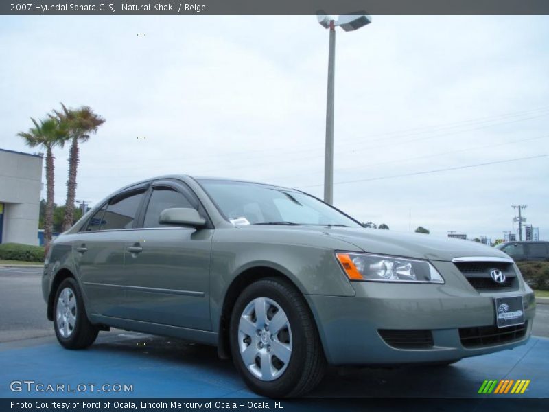 Natural Khaki / Beige 2007 Hyundai Sonata GLS