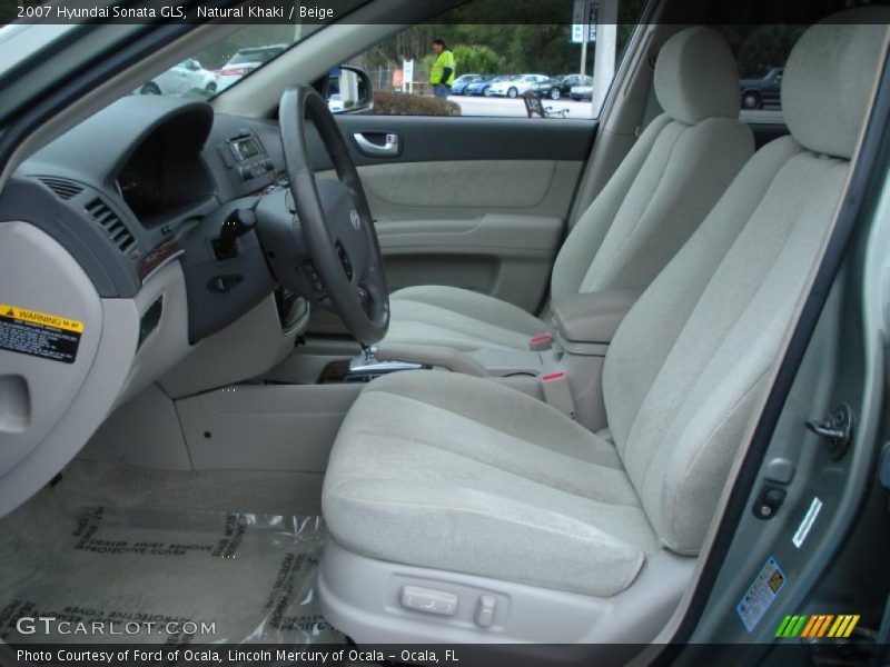 Natural Khaki / Beige 2007 Hyundai Sonata GLS