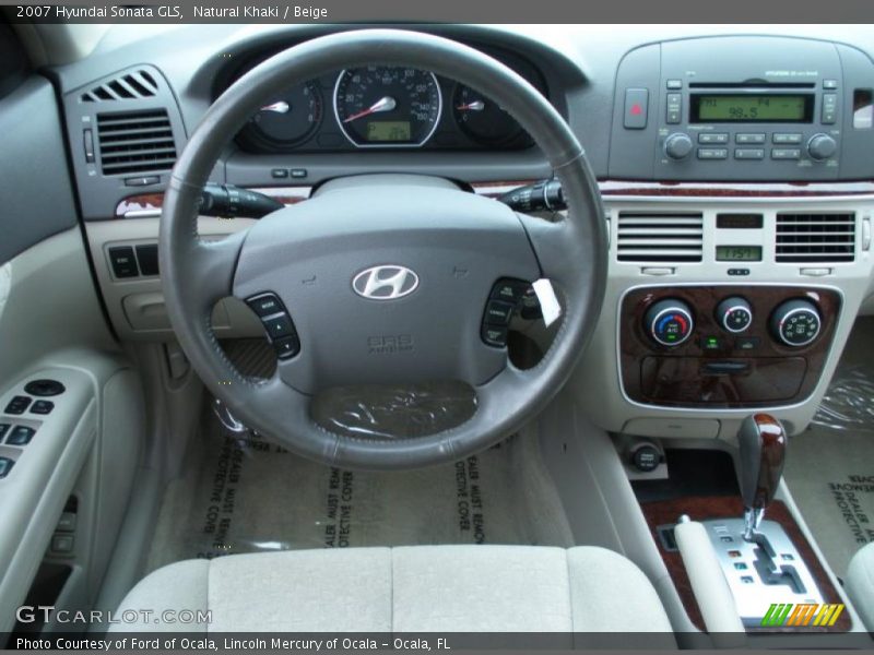 Natural Khaki / Beige 2007 Hyundai Sonata GLS