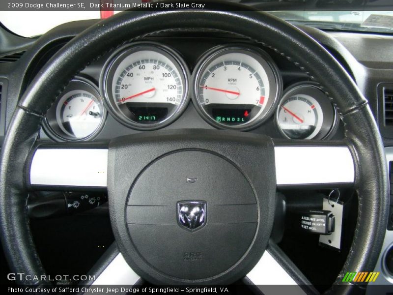 Dark Titanium Metallic / Dark Slate Gray 2009 Dodge Challenger SE