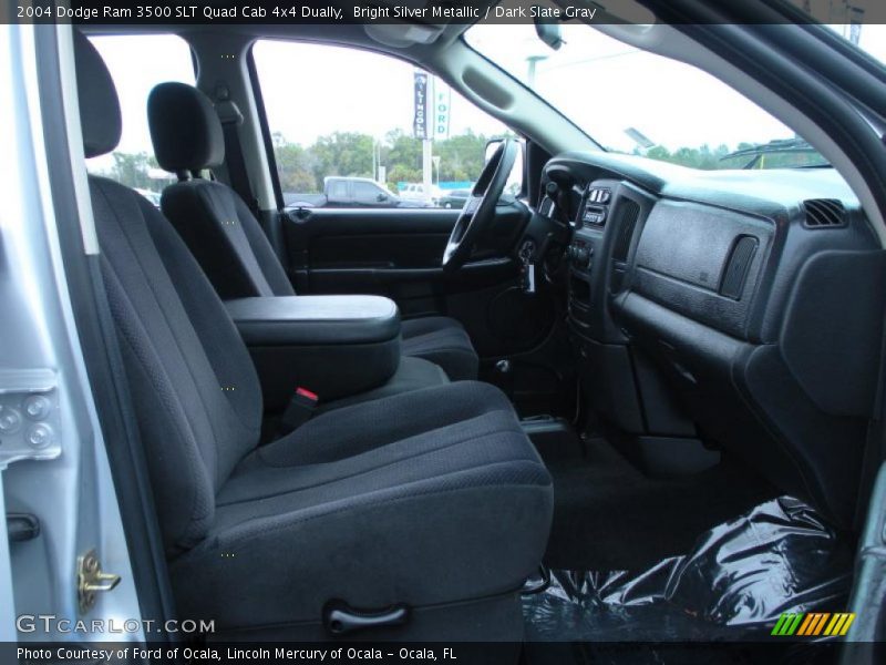Bright Silver Metallic / Dark Slate Gray 2004 Dodge Ram 3500 SLT Quad Cab 4x4 Dually