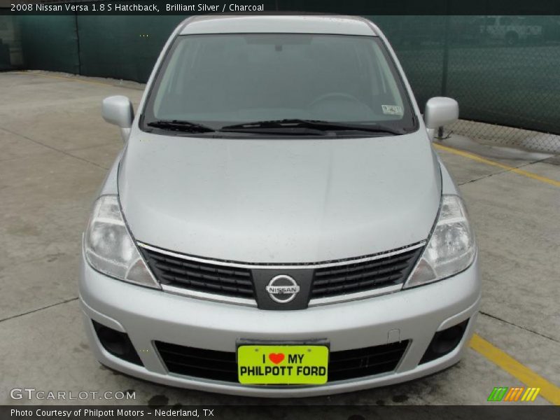 Brilliant Silver / Charcoal 2008 Nissan Versa 1.8 S Hatchback