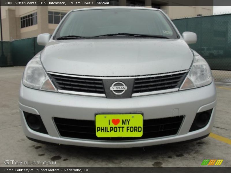 Brilliant Silver / Charcoal 2008 Nissan Versa 1.8 S Hatchback