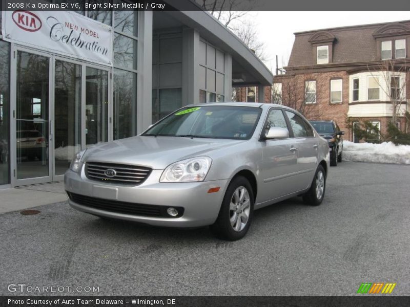 Bright Silver Metallic / Gray 2008 Kia Optima EX V6