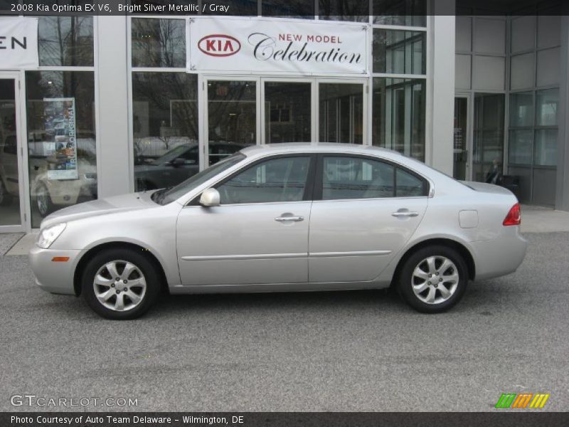 Bright Silver Metallic / Gray 2008 Kia Optima EX V6