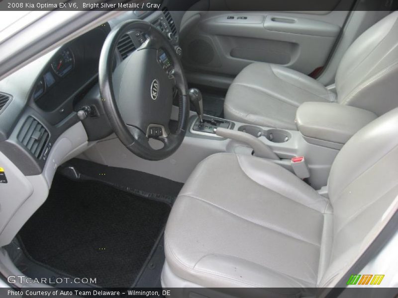 Bright Silver Metallic / Gray 2008 Kia Optima EX V6