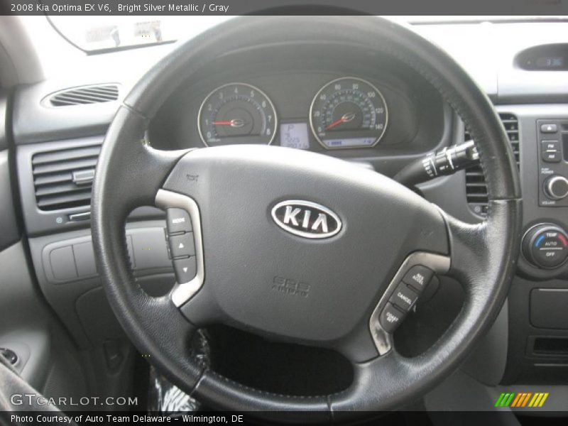 Bright Silver Metallic / Gray 2008 Kia Optima EX V6