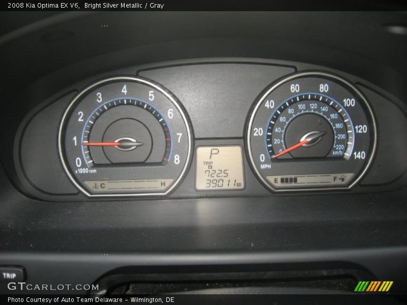 Bright Silver Metallic / Gray 2008 Kia Optima EX V6
