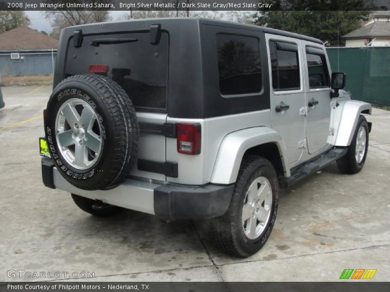 Bright Silver Metallic / Dark Slate Gray/Med Slate Gray 2008 Jeep Wrangler Unlimited Sahara