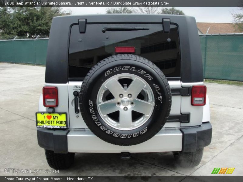 Bright Silver Metallic / Dark Slate Gray/Med Slate Gray 2008 Jeep Wrangler Unlimited Sahara