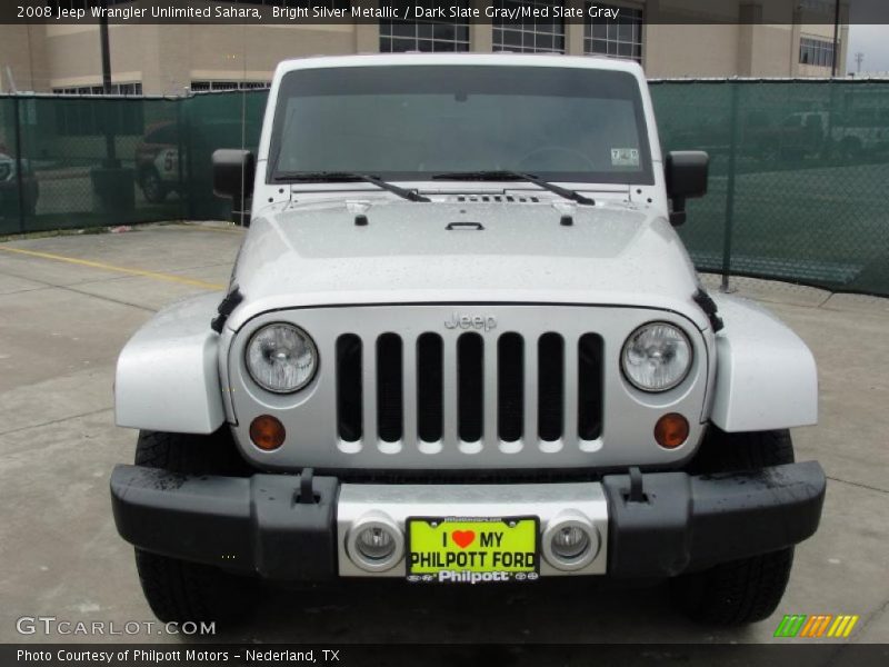 Bright Silver Metallic / Dark Slate Gray/Med Slate Gray 2008 Jeep Wrangler Unlimited Sahara