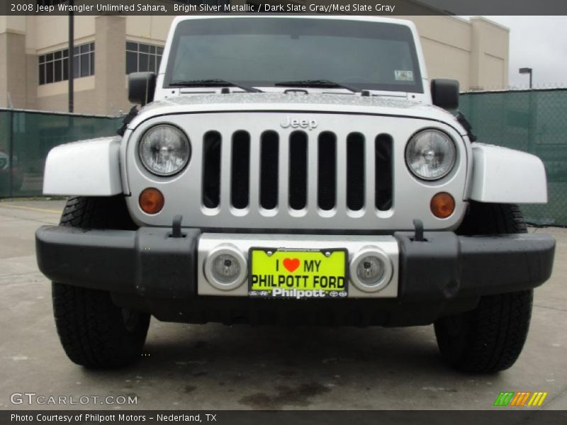 Bright Silver Metallic / Dark Slate Gray/Med Slate Gray 2008 Jeep Wrangler Unlimited Sahara