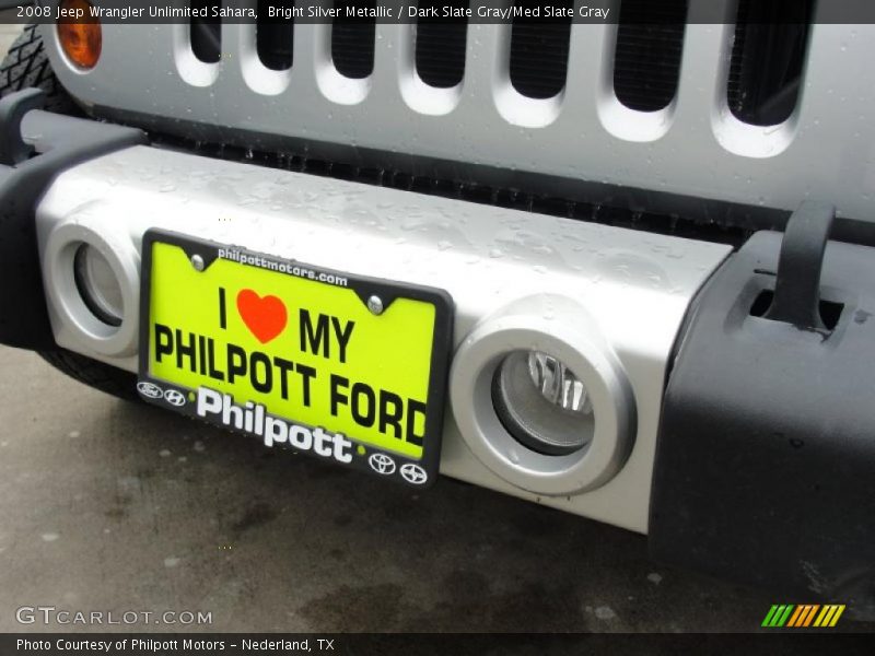 Bright Silver Metallic / Dark Slate Gray/Med Slate Gray 2008 Jeep Wrangler Unlimited Sahara