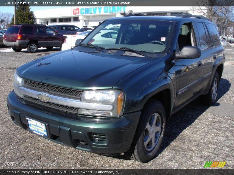 Dark Green Metallic / Medium Pewter 2004 Chevrolet TrailBlazer LS 4x4
