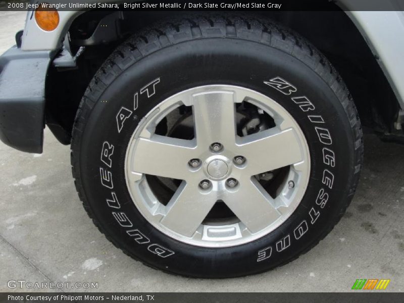 Bright Silver Metallic / Dark Slate Gray/Med Slate Gray 2008 Jeep Wrangler Unlimited Sahara