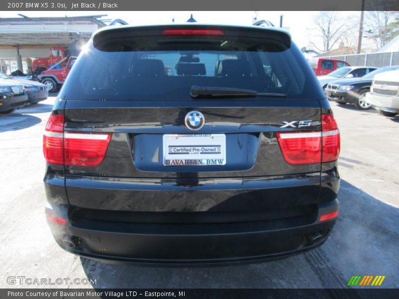 Jet Black / Black 2007 BMW X5 3.0si
