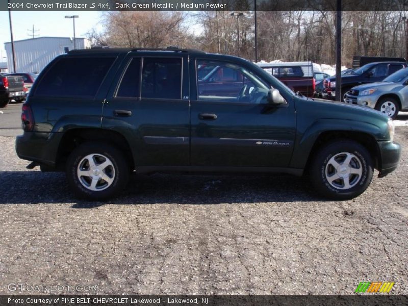Dark Green Metallic / Medium Pewter 2004 Chevrolet TrailBlazer LS 4x4