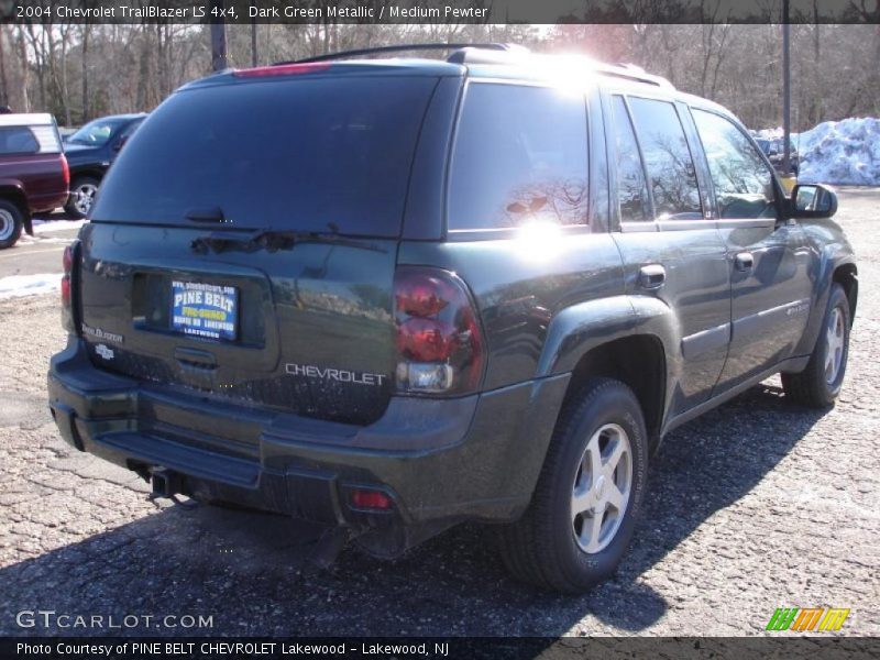 Dark Green Metallic / Medium Pewter 2004 Chevrolet TrailBlazer LS 4x4