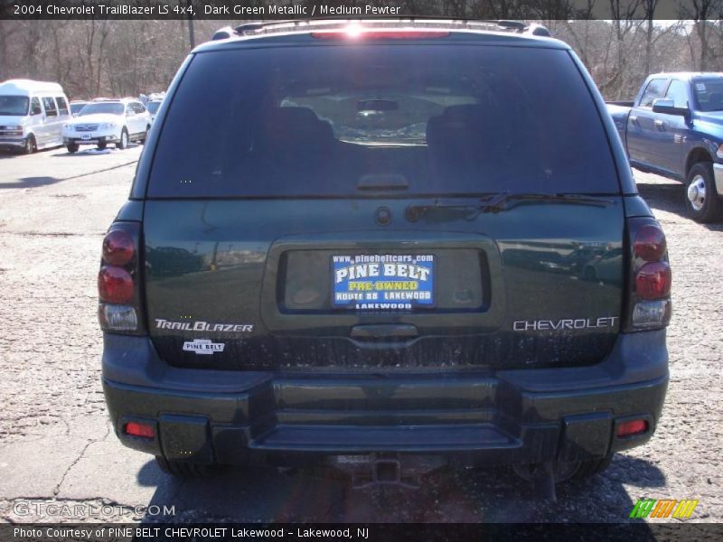Dark Green Metallic / Medium Pewter 2004 Chevrolet TrailBlazer LS 4x4