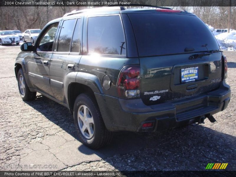 Dark Green Metallic / Medium Pewter 2004 Chevrolet TrailBlazer LS 4x4