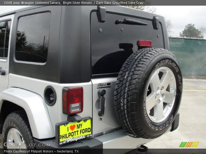 Bright Silver Metallic / Dark Slate Gray/Med Slate Gray 2008 Jeep Wrangler Unlimited Sahara