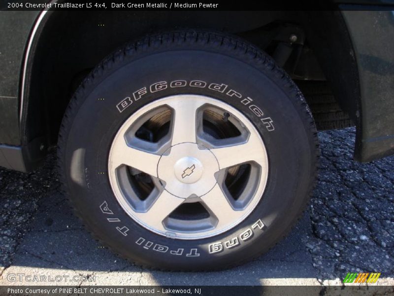 Dark Green Metallic / Medium Pewter 2004 Chevrolet TrailBlazer LS 4x4