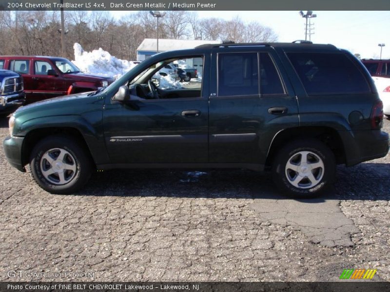 Dark Green Metallic / Medium Pewter 2004 Chevrolet TrailBlazer LS 4x4