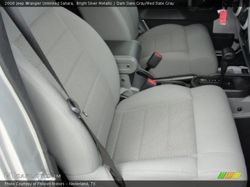 Bright Silver Metallic / Dark Slate Gray/Med Slate Gray 2008 Jeep Wrangler Unlimited Sahara