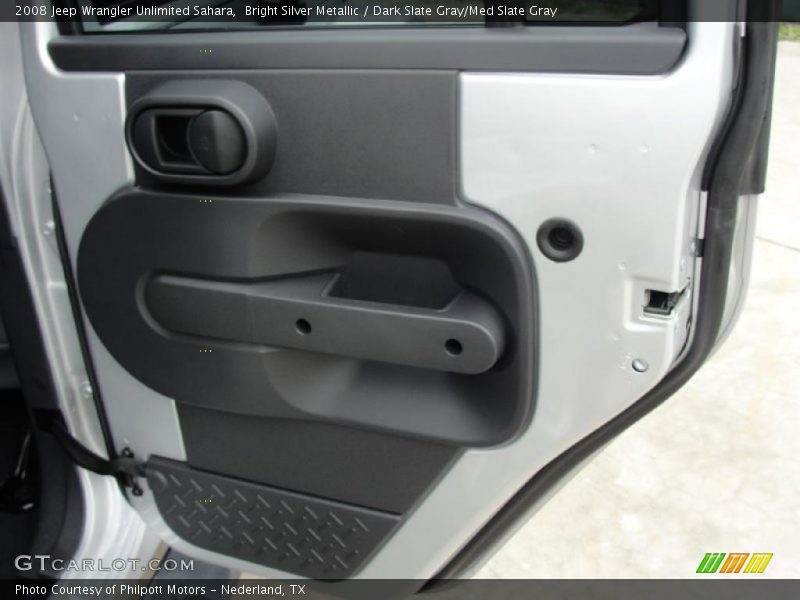 Bright Silver Metallic / Dark Slate Gray/Med Slate Gray 2008 Jeep Wrangler Unlimited Sahara