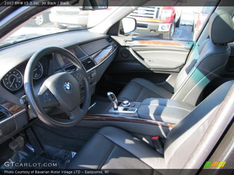 Jet Black / Black 2007 BMW X5 3.0si
