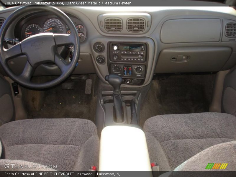 Dark Green Metallic / Medium Pewter 2004 Chevrolet TrailBlazer LS 4x4