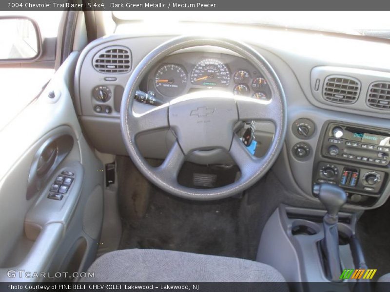 Dark Green Metallic / Medium Pewter 2004 Chevrolet TrailBlazer LS 4x4