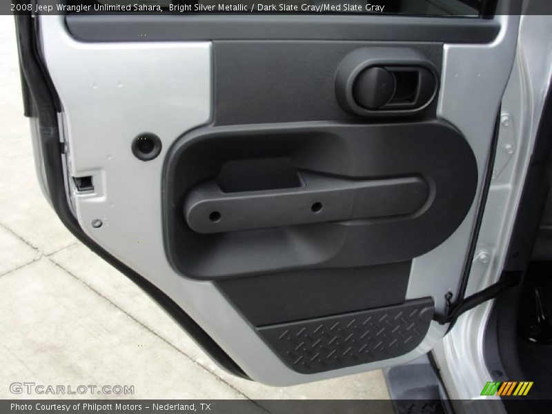 Bright Silver Metallic / Dark Slate Gray/Med Slate Gray 2008 Jeep Wrangler Unlimited Sahara