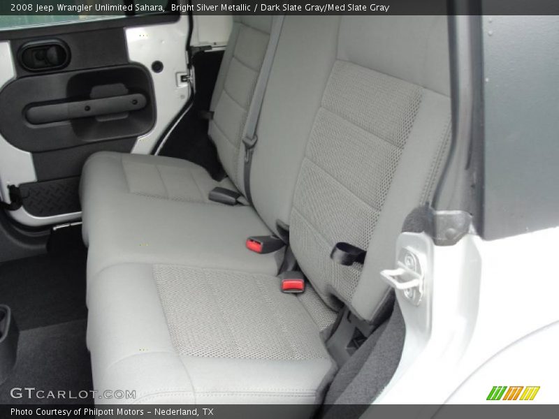Bright Silver Metallic / Dark Slate Gray/Med Slate Gray 2008 Jeep Wrangler Unlimited Sahara