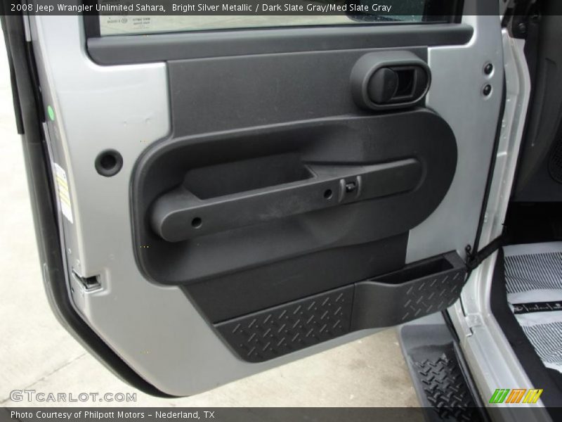Bright Silver Metallic / Dark Slate Gray/Med Slate Gray 2008 Jeep Wrangler Unlimited Sahara
