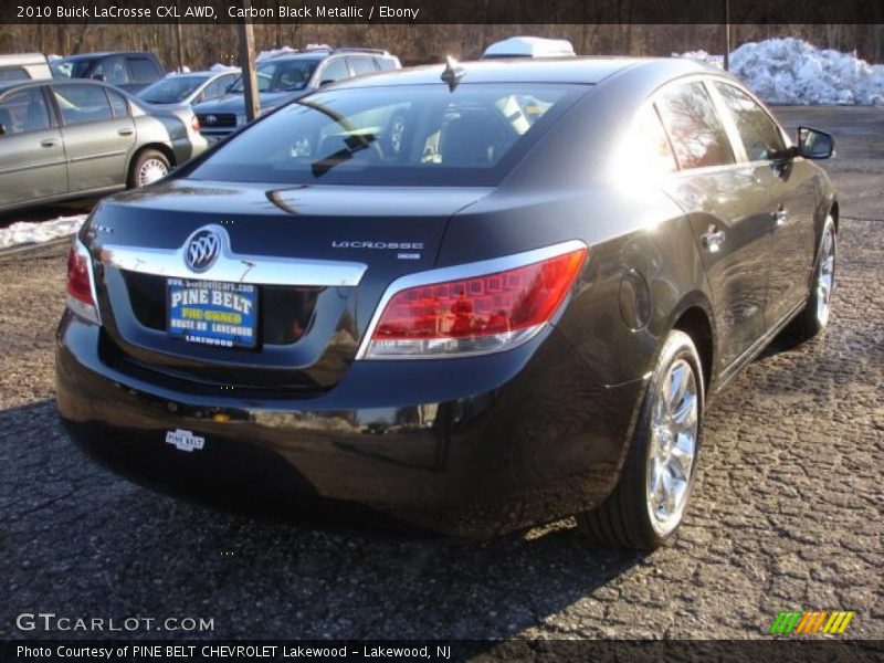 Carbon Black Metallic / Ebony 2010 Buick LaCrosse CXL AWD