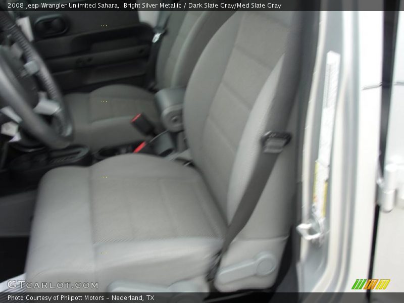 Bright Silver Metallic / Dark Slate Gray/Med Slate Gray 2008 Jeep Wrangler Unlimited Sahara