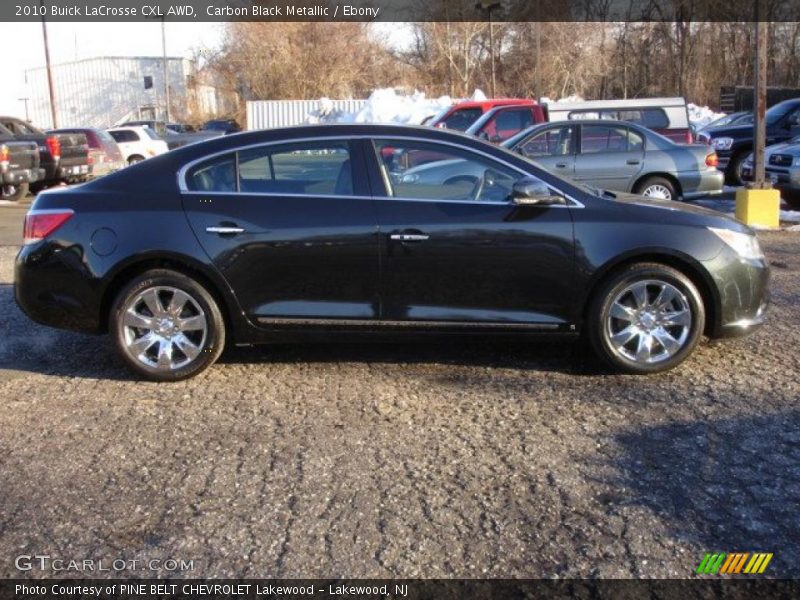 Carbon Black Metallic / Ebony 2010 Buick LaCrosse CXL AWD