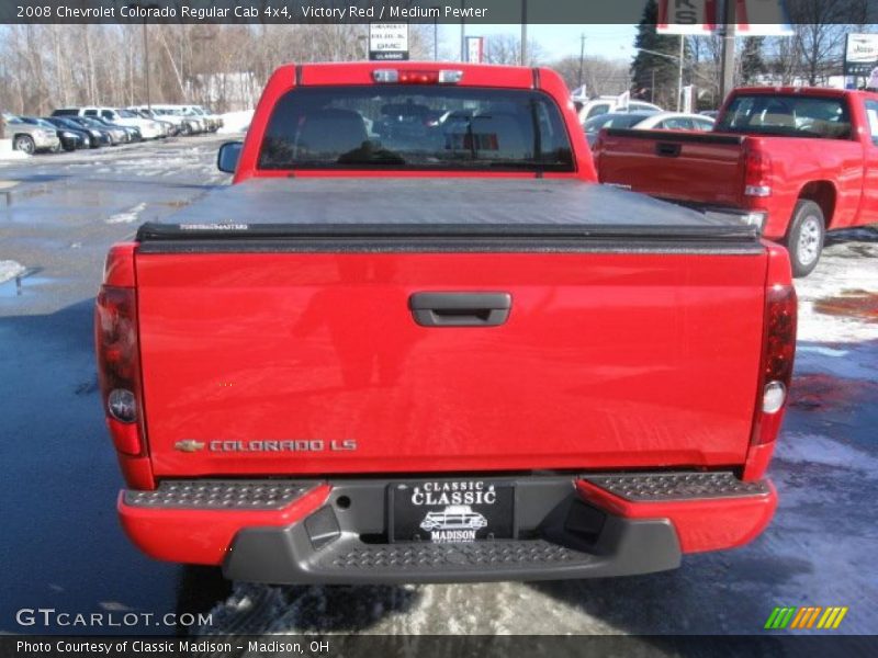 Victory Red / Medium Pewter 2008 Chevrolet Colorado Regular Cab 4x4