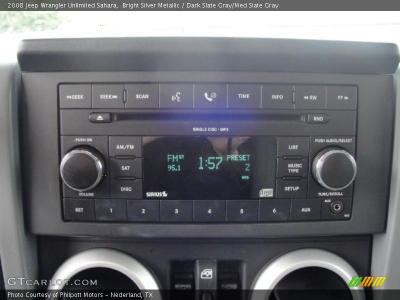 Bright Silver Metallic / Dark Slate Gray/Med Slate Gray 2008 Jeep Wrangler Unlimited Sahara