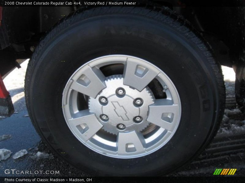 Victory Red / Medium Pewter 2008 Chevrolet Colorado Regular Cab 4x4
