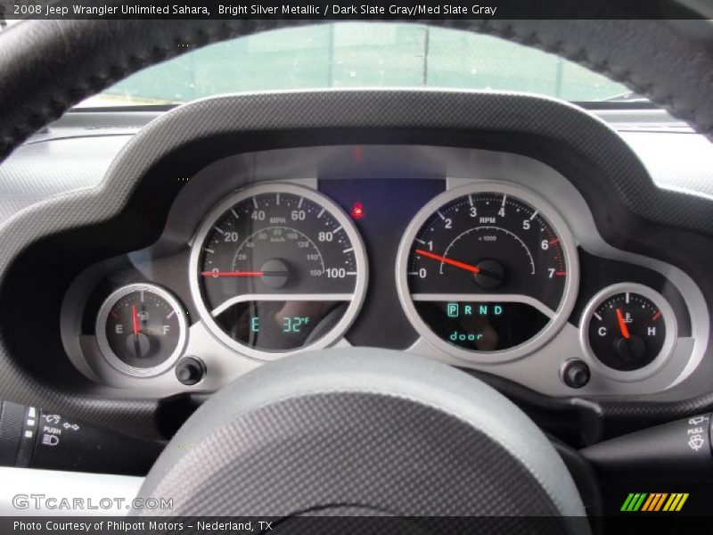 Bright Silver Metallic / Dark Slate Gray/Med Slate Gray 2008 Jeep Wrangler Unlimited Sahara