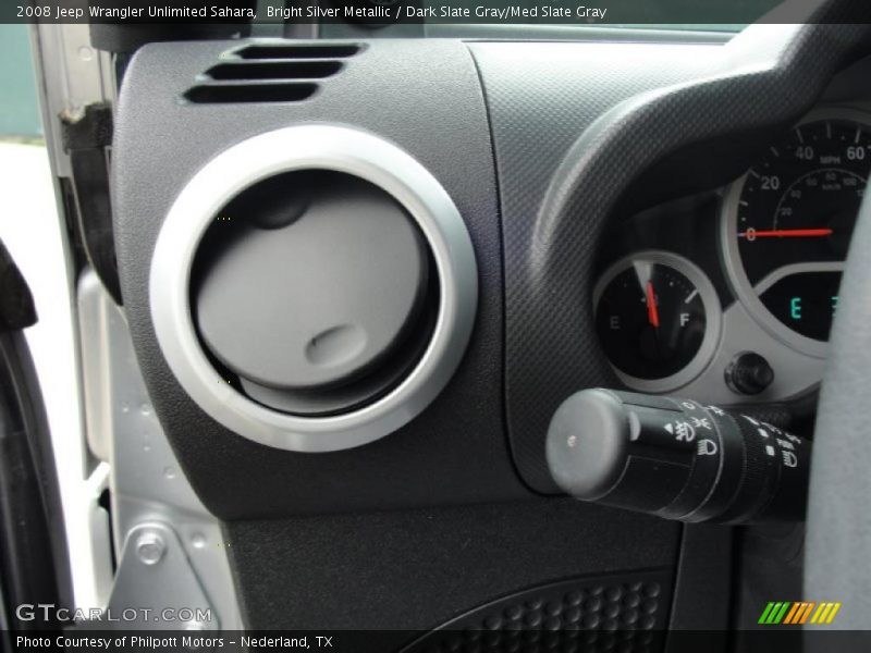 Bright Silver Metallic / Dark Slate Gray/Med Slate Gray 2008 Jeep Wrangler Unlimited Sahara