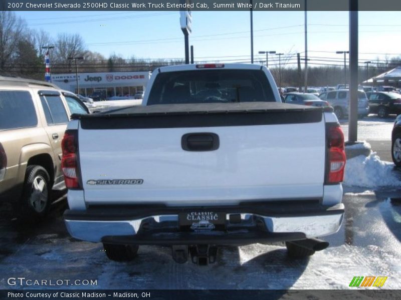 Summit White / Dark Titanium 2007 Chevrolet Silverado 2500HD Classic Work Truck Extended Cab